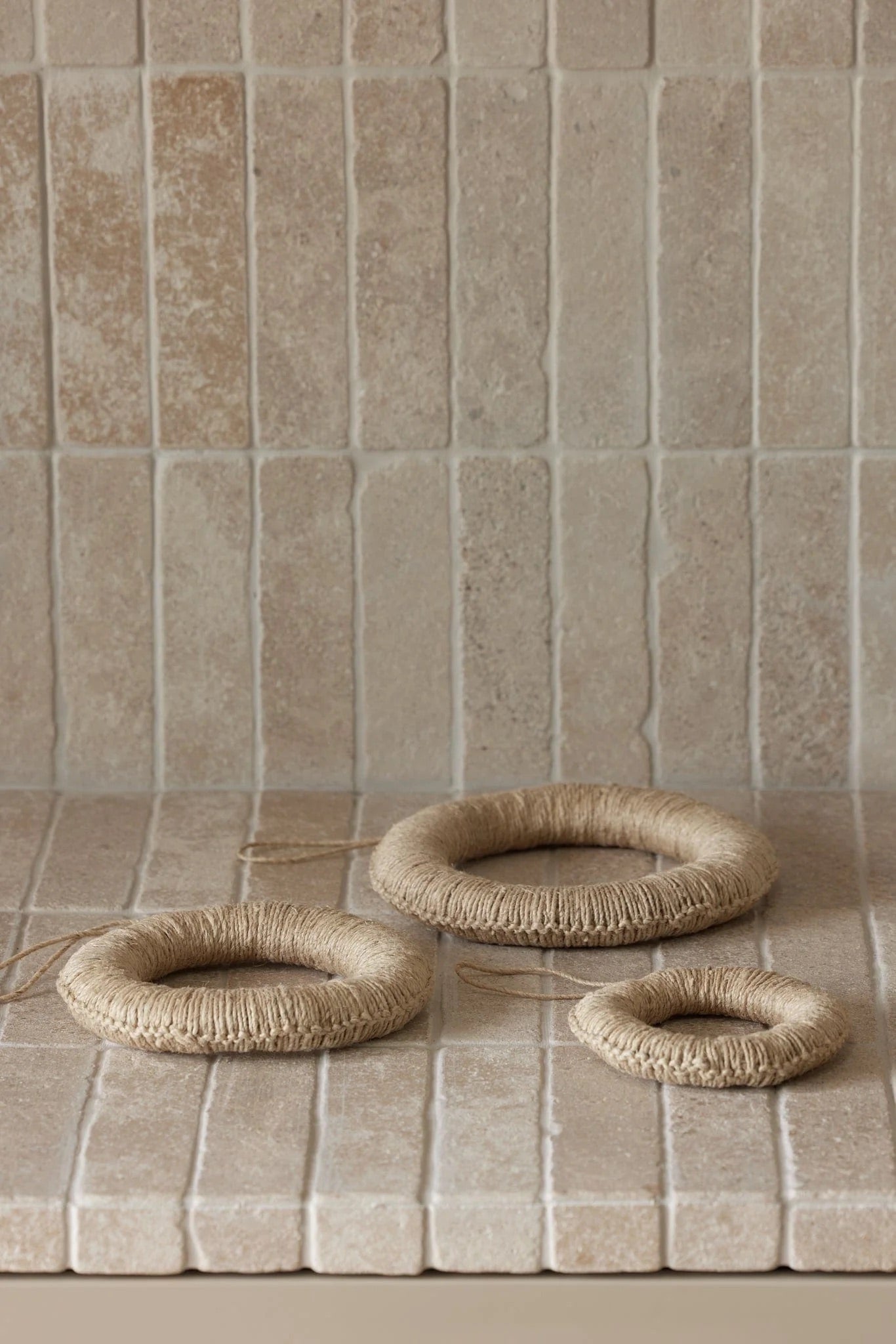 Gryteunderlag, hemp 3-sett