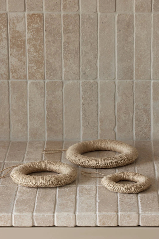 Gryteunderlag, hemp 3-sett