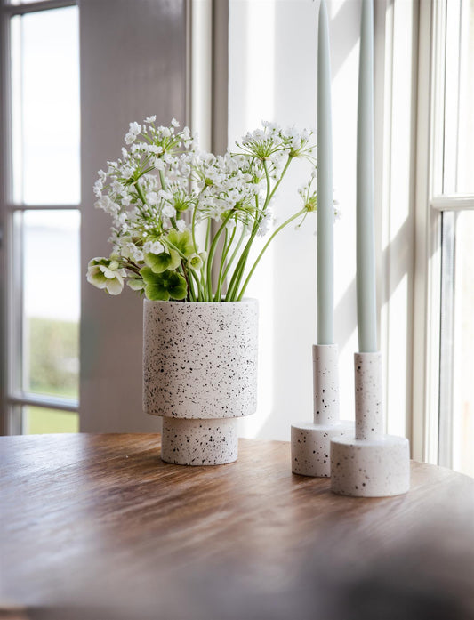 Hånddyppet stakelys 2-pk, #39 Lys salvie grønn