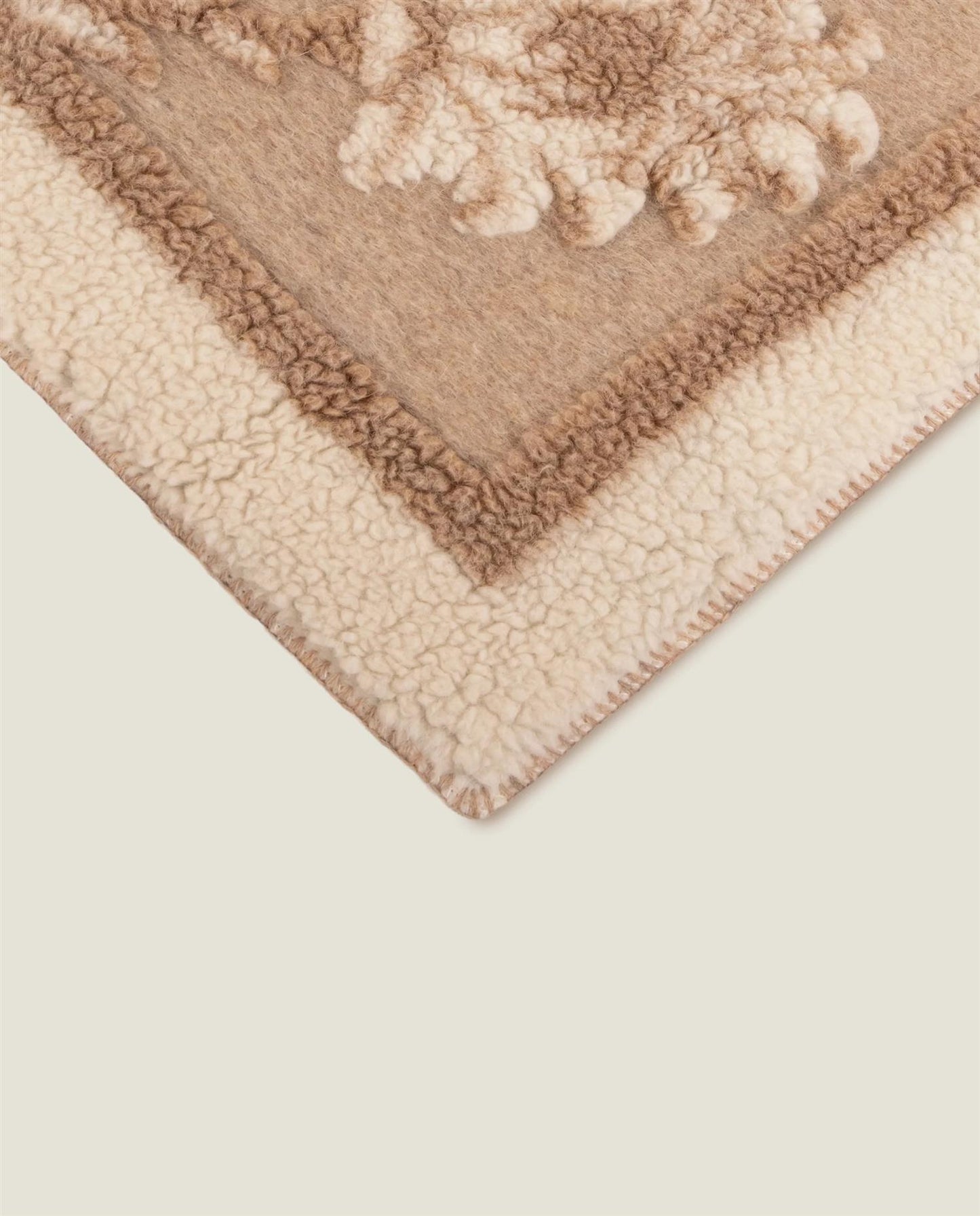 Boiled Wool/ alpaca Antigua pledd, 150x190