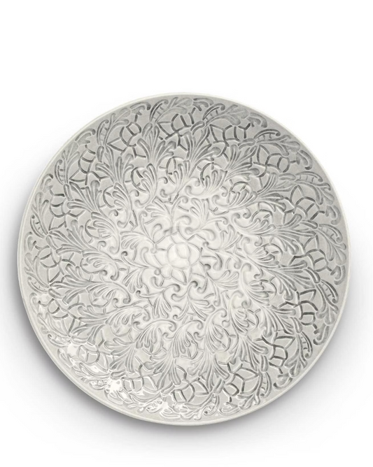 Lace fat 34 cm, Grå