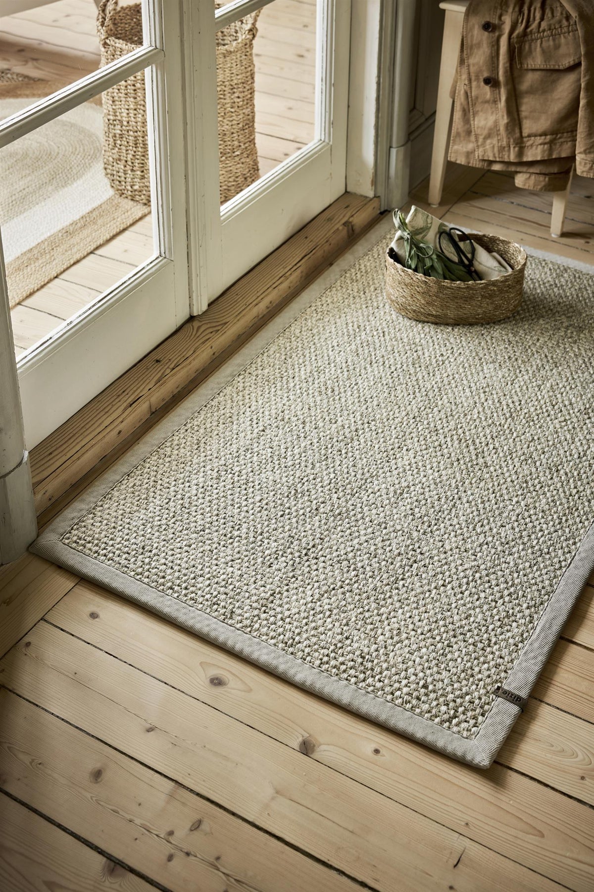 Dørmatte Wilma 60x90cm, marmor beige kant