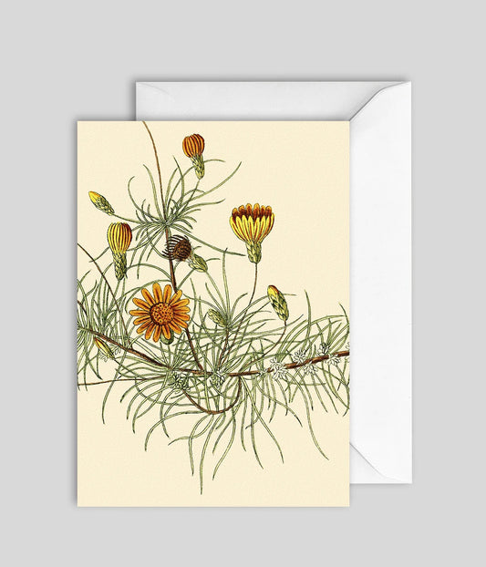 kort - gule blomster