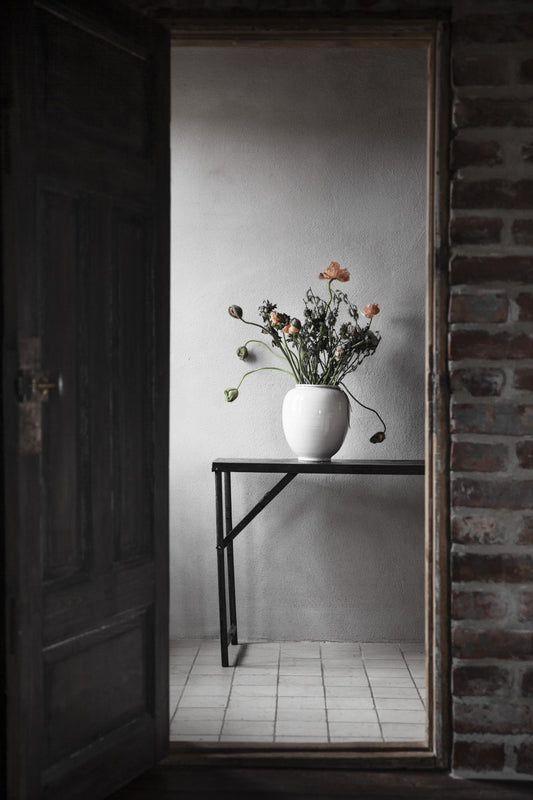 Vase i stengods ø25,5xh33 cm