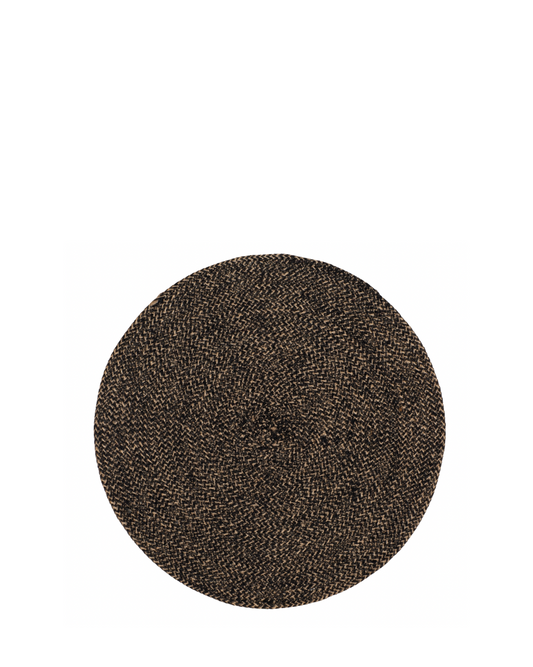 Spisebrikke Ella Ø38cm, Sort/Natur