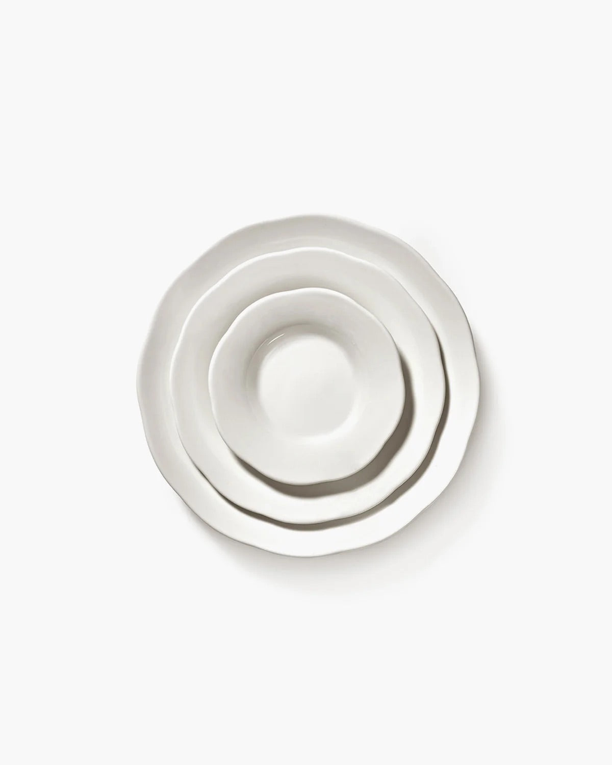 Deep side plate S white silhouette