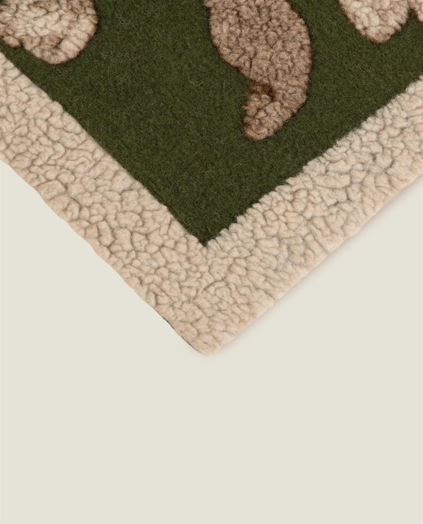 Boiled Wool Magnolia green pledd, 150x190