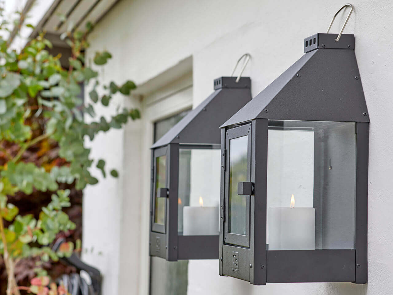 Black Mini Wall Lantern