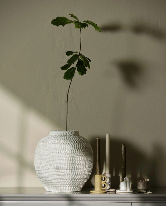 Rupa krukke hvit sement