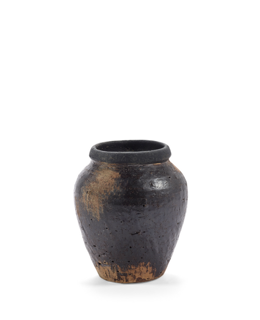 Blomsterpotte 05 sort terrakotta Ø13,5xH16,5 cm