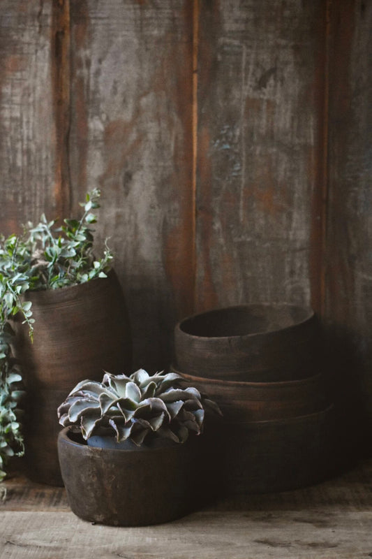 Vintage trepotte ca. Ø13-15 x H7-18cm