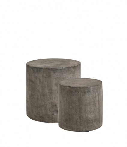 DOLOMA Sidebord, Concrete Grey Ø40 cm