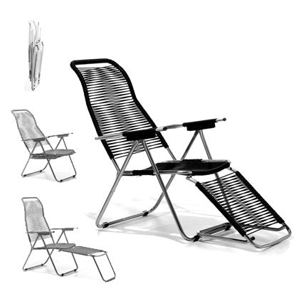 Fiam Spaghetti Lounger, sort